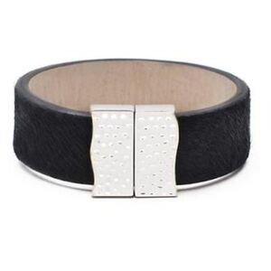 Rustic cuff -Silver n Black Haley!